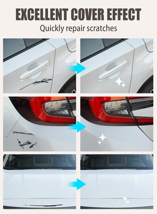 RACOONA Paint Pen,Car Accessories Touch Up Paint Pen,Car Paint Scratch Repair,Car Scratch Remover Pen,Touch Up Paint Pen for Cars,Car Touch Up Paint Pen,Deep Scratches for All Types of Cars (Pearl White) - Image 2